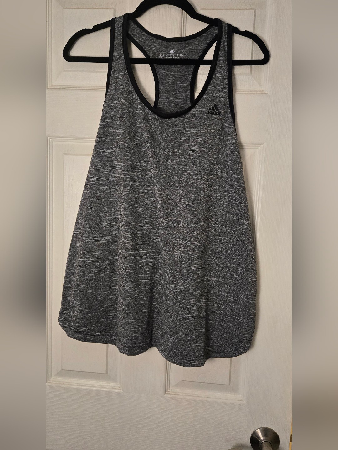 Adidas Gray Space-Dye Racerback Tank